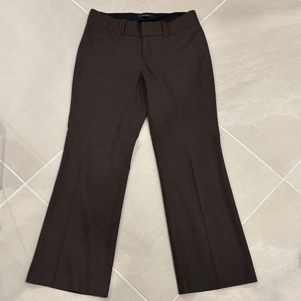 Banana Republic Dark Brown Jackson Fit Trousers size 6 — 96% wool blend - Picture 6 of 9